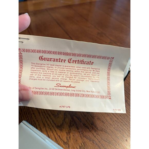 Vintage Swingline 747 Desk Stapler Gray Made In USA in Original Box - Picture 5 of 7